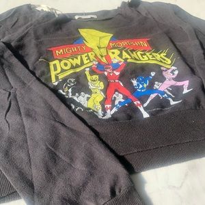 Vintage Power Rangers Swooped Neck Sweatshirt